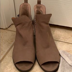 Lucky Brand Peep Toe Booties